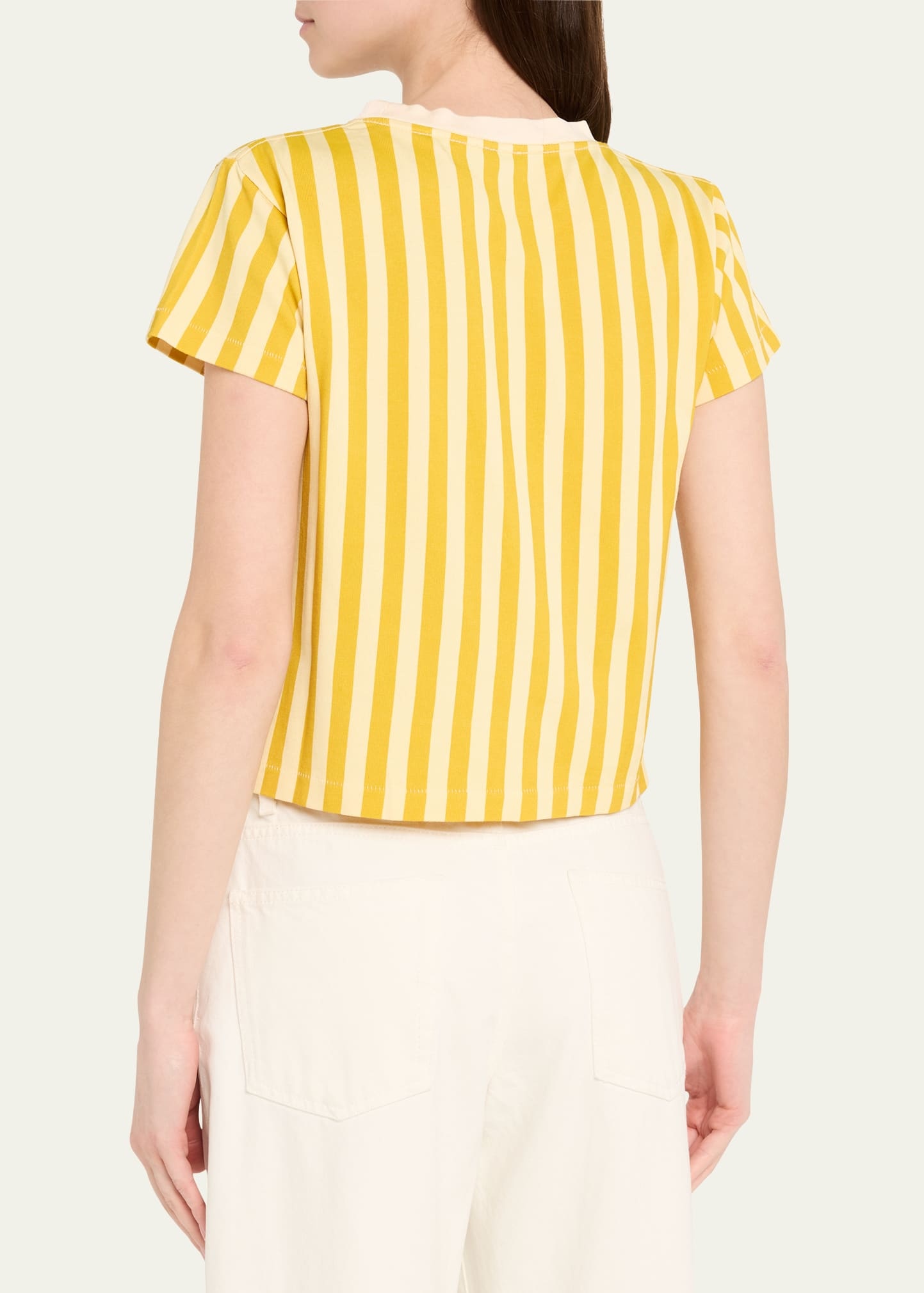 Medalist Stripe Embroidered Tee - 3