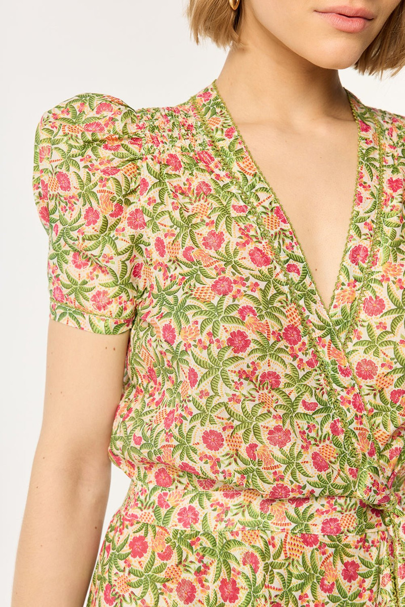 Poupette St Barth Long Dress Baba - Pink Honolulu outlook