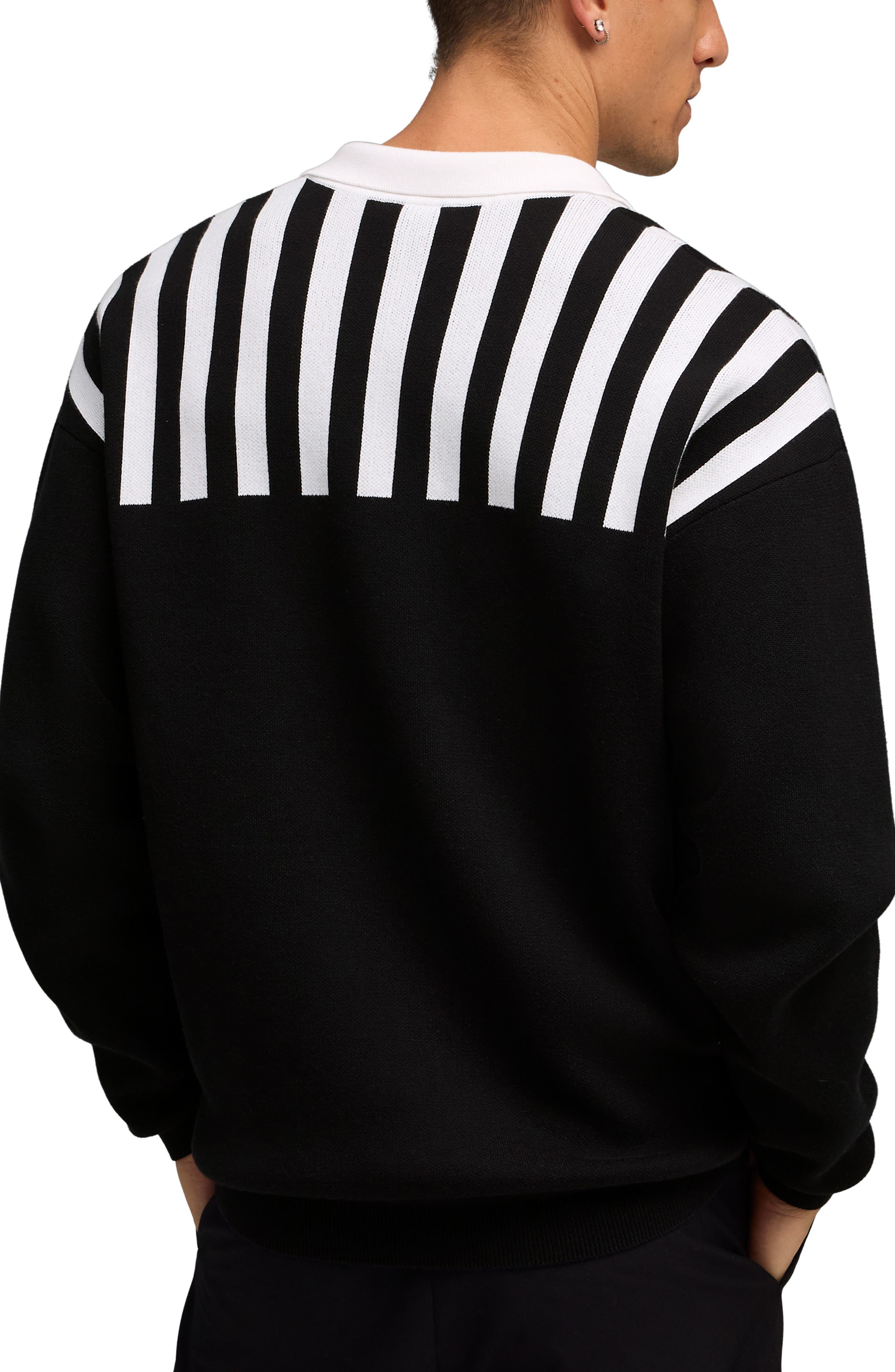 PUMA The NeverWorn VI Knit Polo Sweater in Puma Black at Nordstrom - 2
