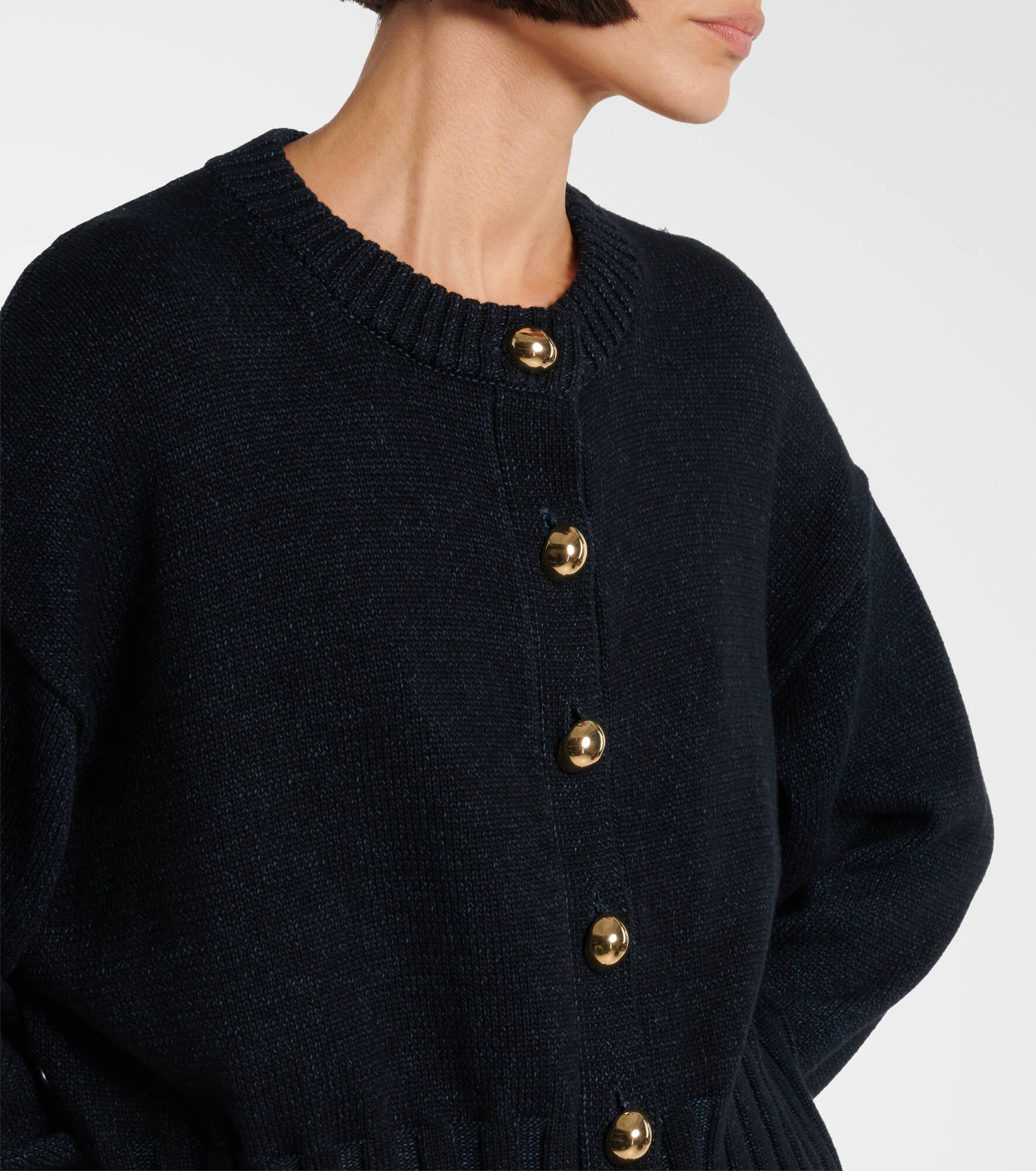 Liam cotton and silk-blend cardigan - 4