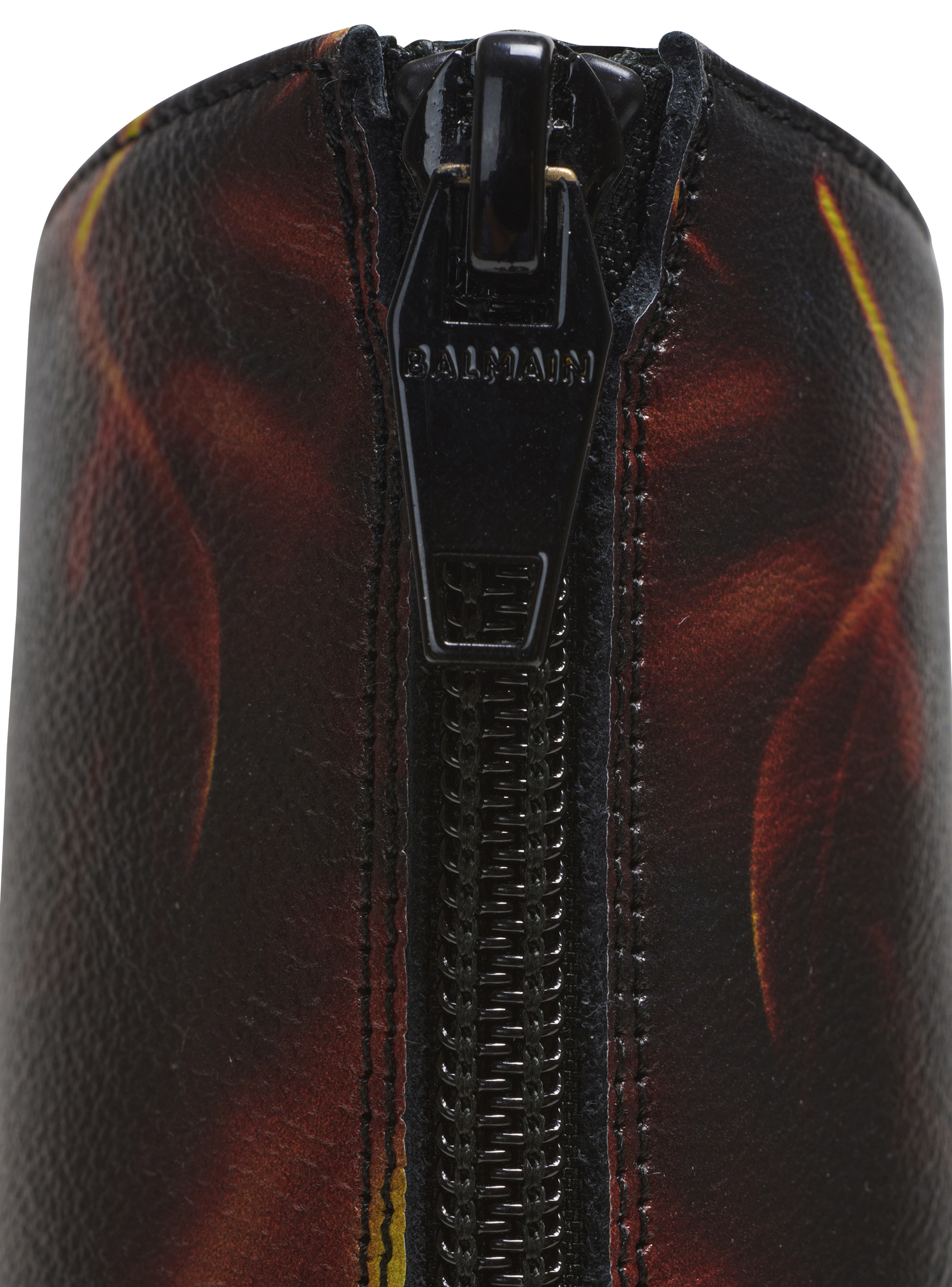 Uria ankle boots in Fire print leather - 5