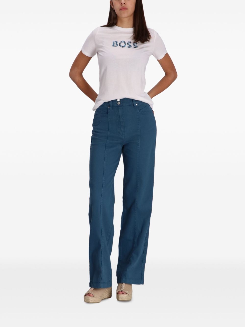 seam-detail trousers - 2