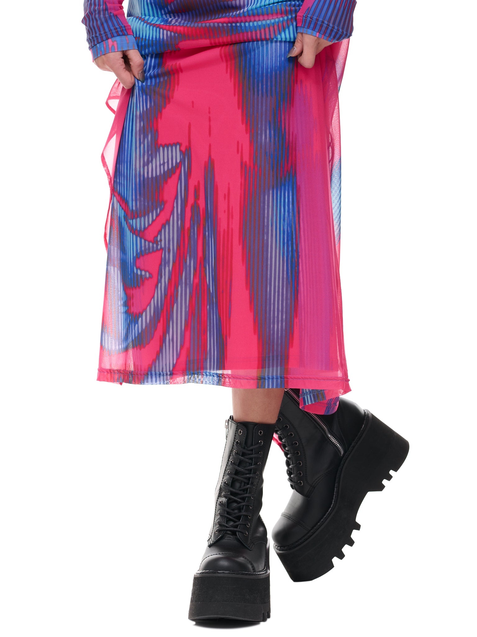 Pink & Blue Body Morph Dress - 6