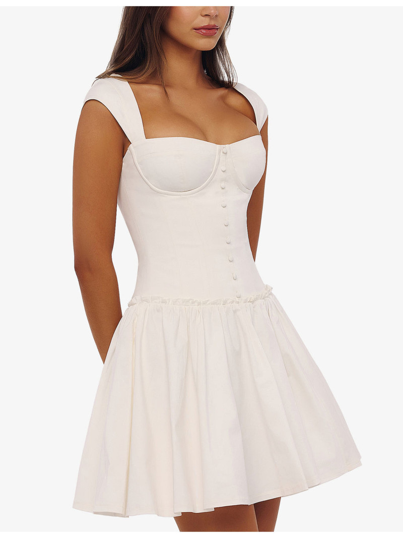 Kaia Stretch-Cotton Mini Dress 3