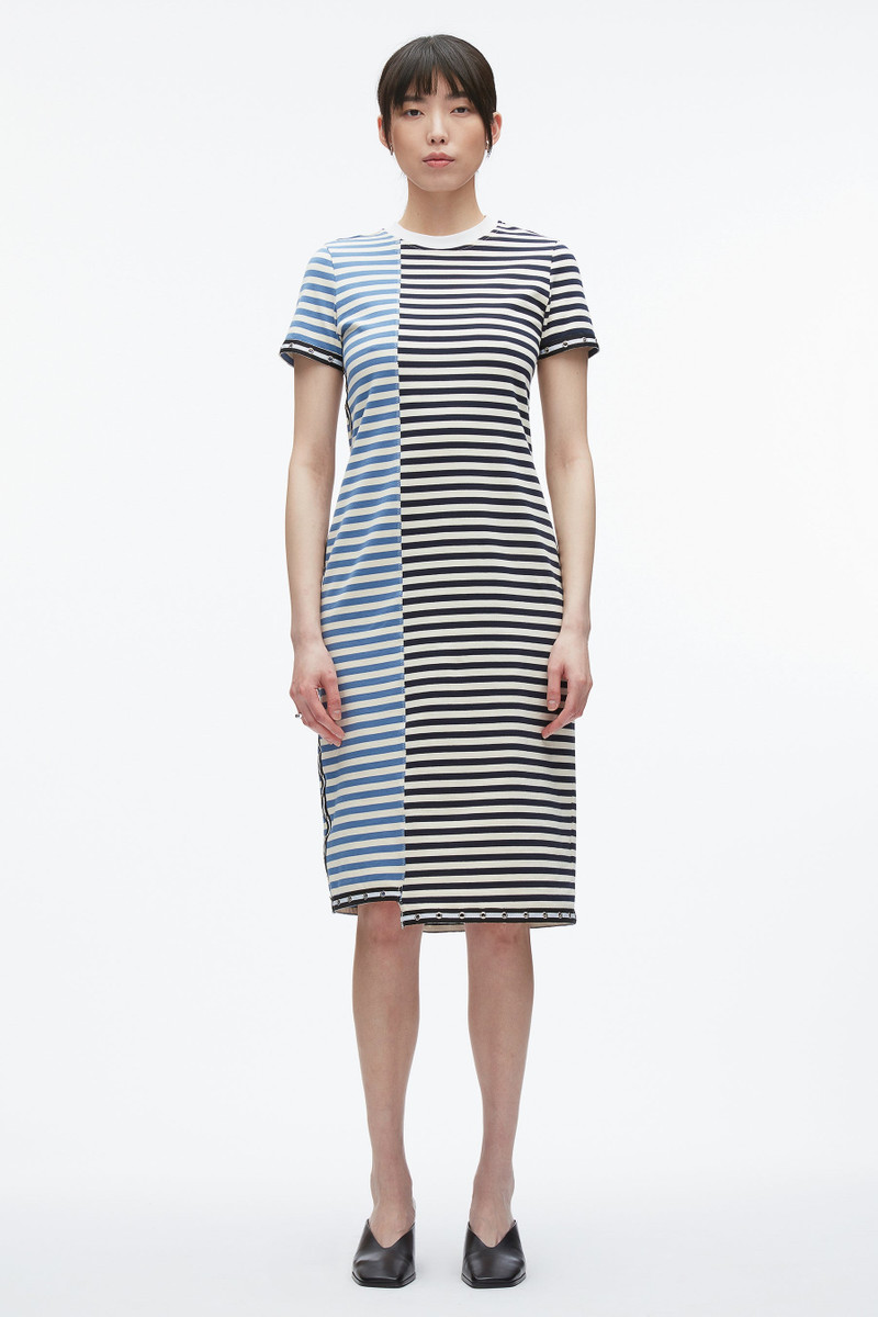 3.1 Phillip Lim Patchwork Stripe T-shirt Dress outlook