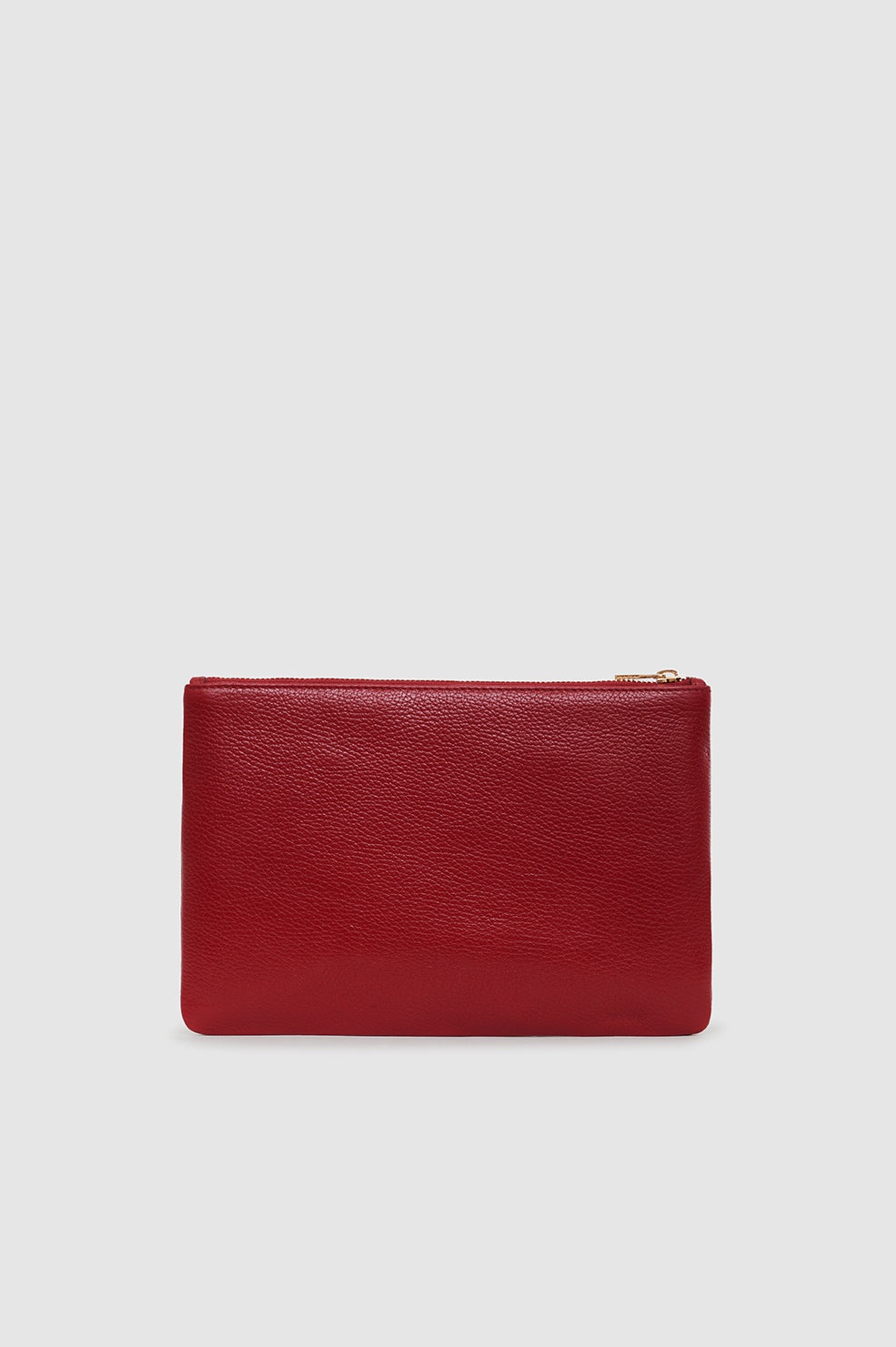 Lili Pouch - Red Pebbled - 3
