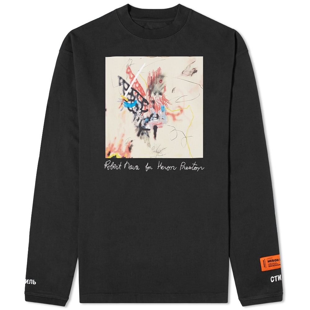 Heron Preston Long Sleeve Robert Nava Print Tee - 1