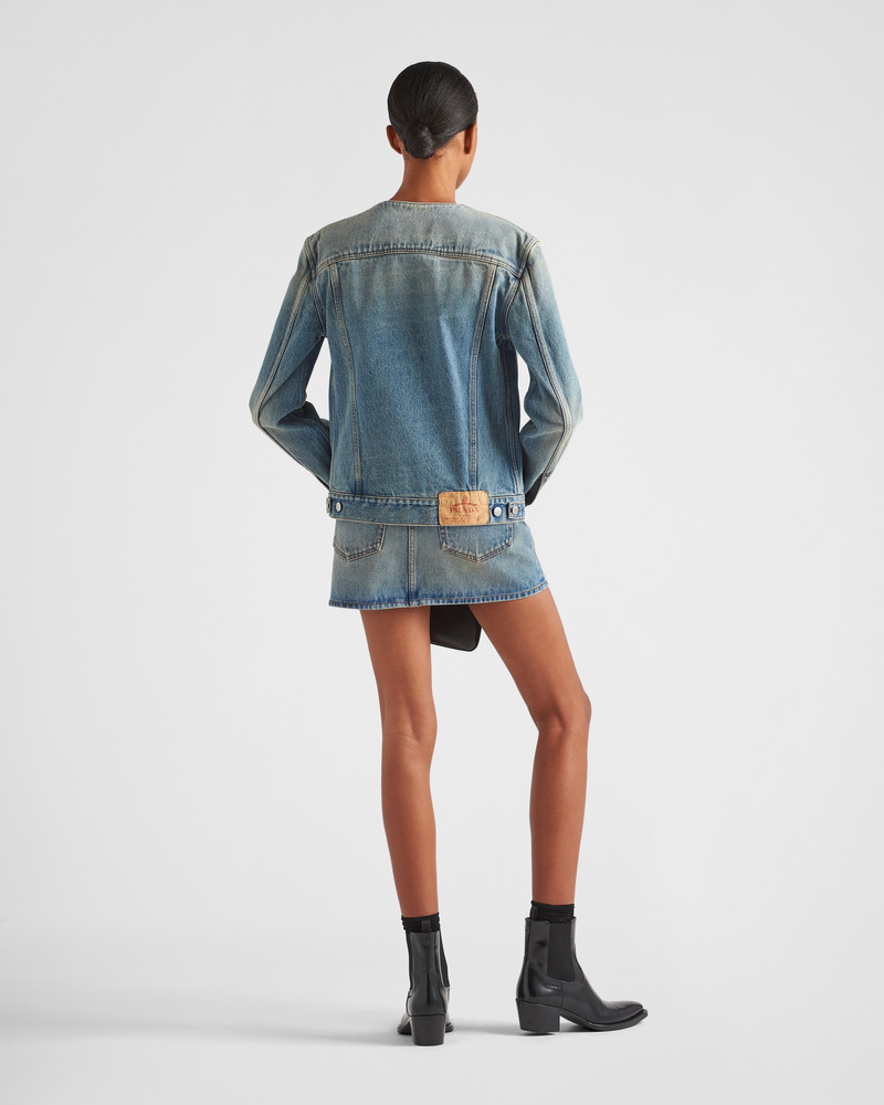 Denim blouson jacket 5