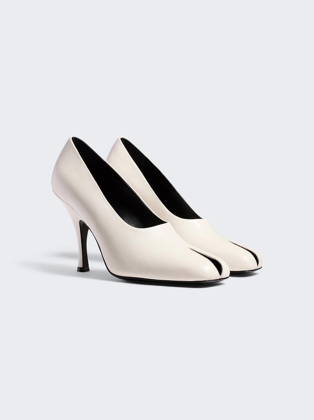 Eva Peep Toe Pump 100 Optic White - 5