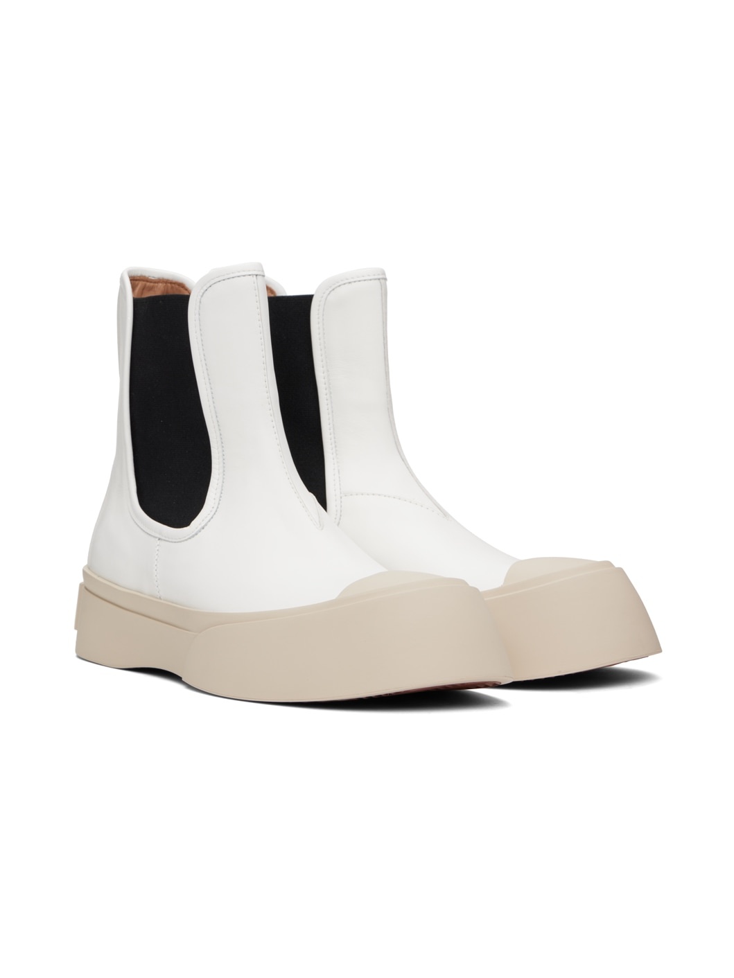 White Pablo Chelsea Boots - 4
