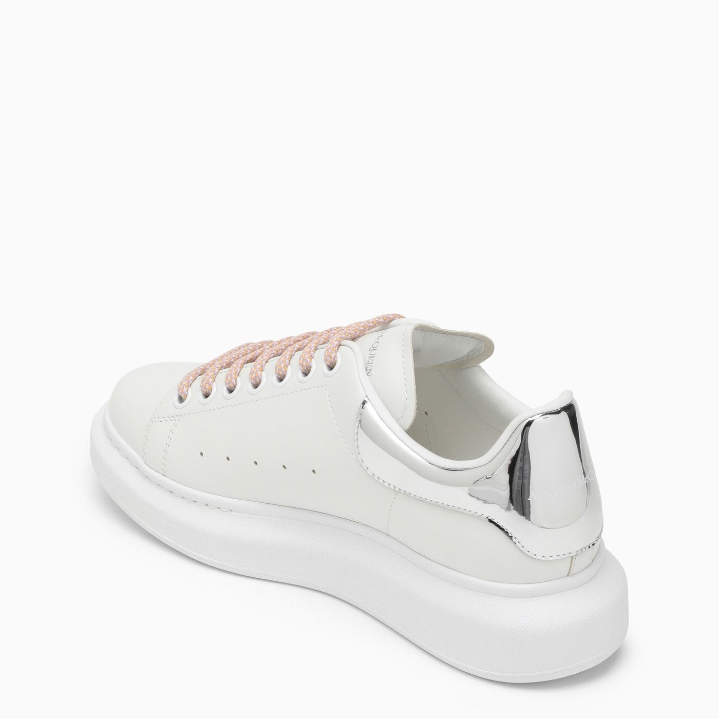 Alexander Mc Queen White And Silver Oversized Sneakers - 4