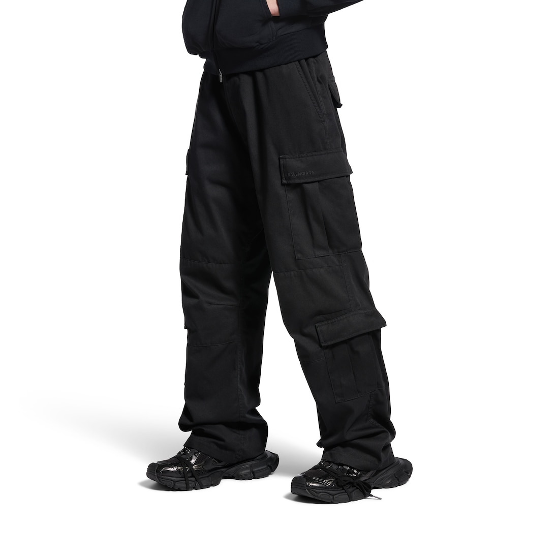 Women's Cargo Pants Regular Fit in Black - 5