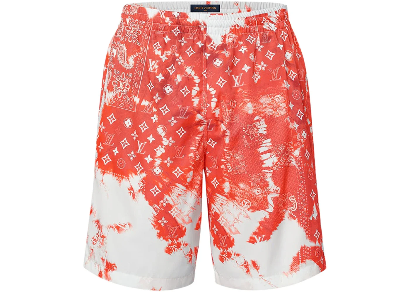 Louis Vuitton Bandana Board Swim Shorts Orange/White - 1