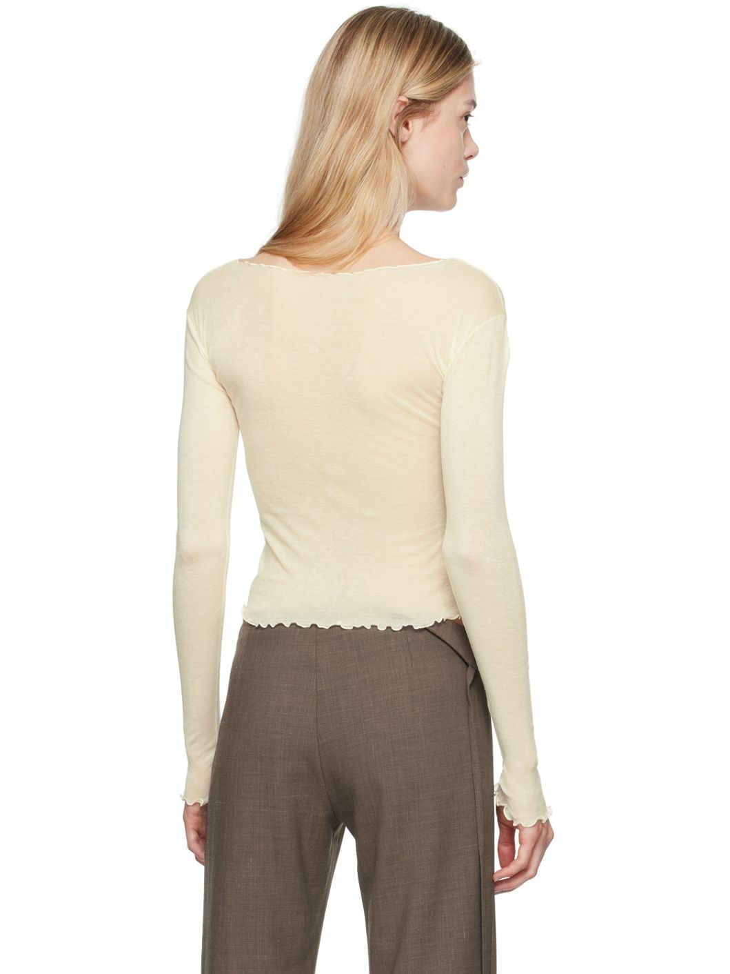 Beige Tabbys Star Long Sleeve T-Shirt - 3