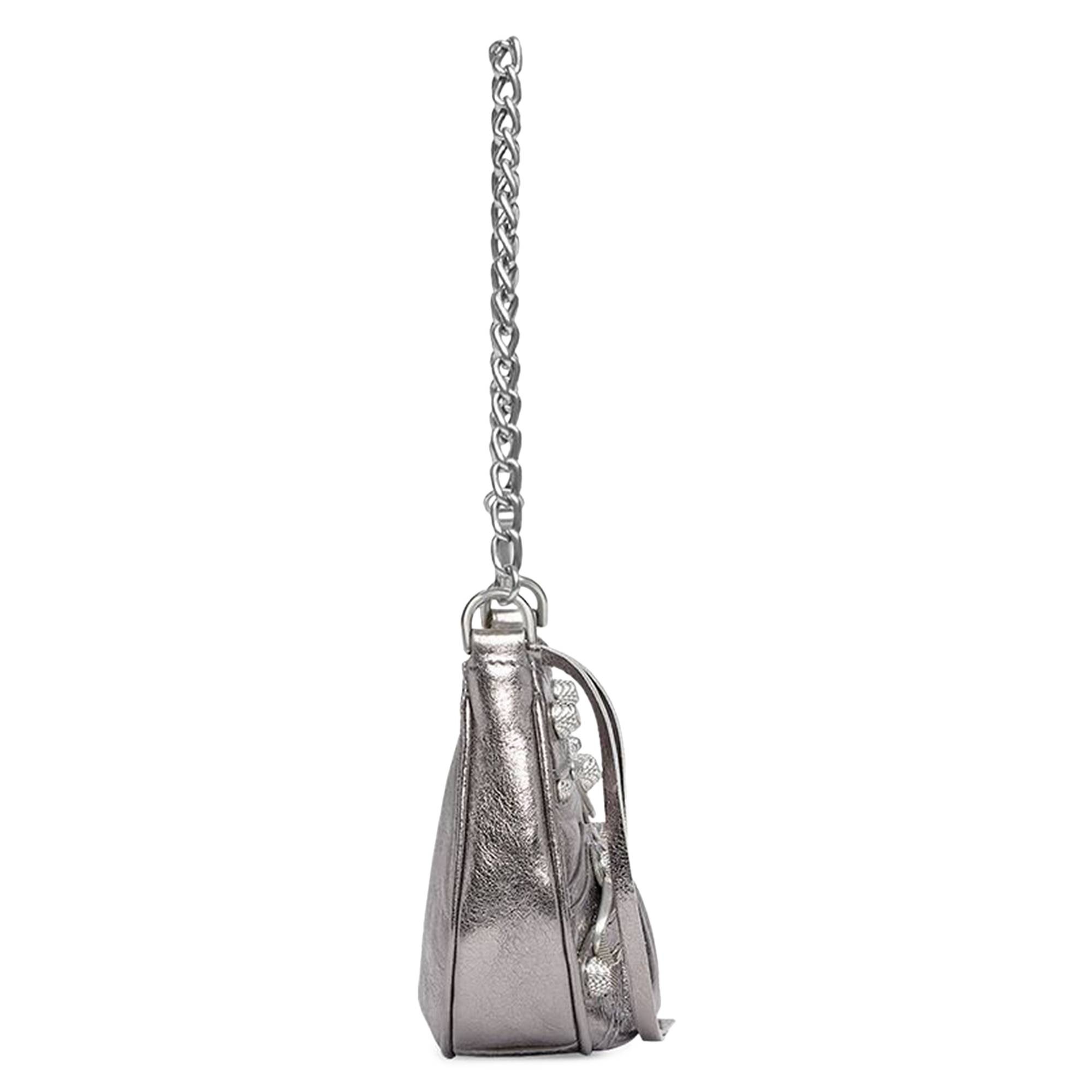 Balenciaga Le Cagole Mini Bag With Chain 'Silver' - 3