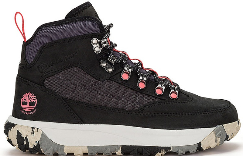 (WMNS) Timberland Greenstride Motion 6 Mid Fabric and Leather Waterproof Hiking Boot 'Black' A5Z3RW 2