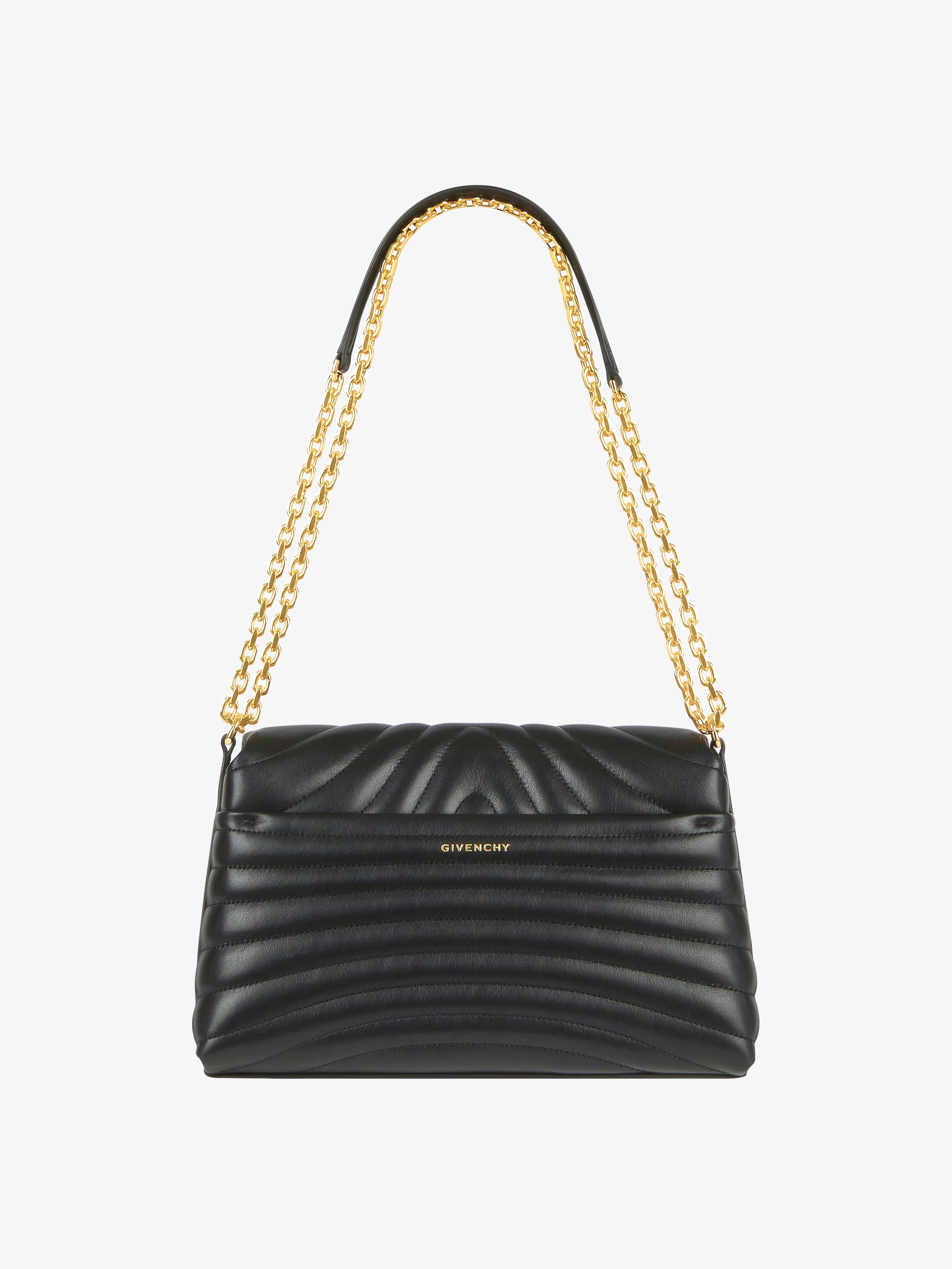 MEDIUM 4G SOFT BAG IN QUILTED LEATHER WITH CHAIN - 6