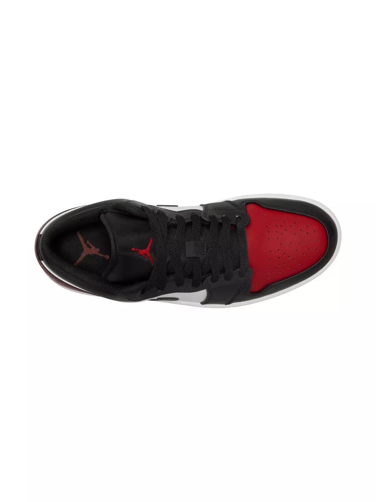 1 Low "White/Black/Varsity Red" Men's Shoe - 8