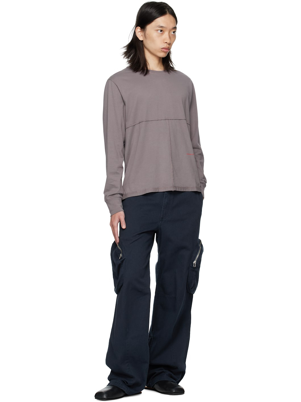 Navy Pocket Cargo Pants - 4
