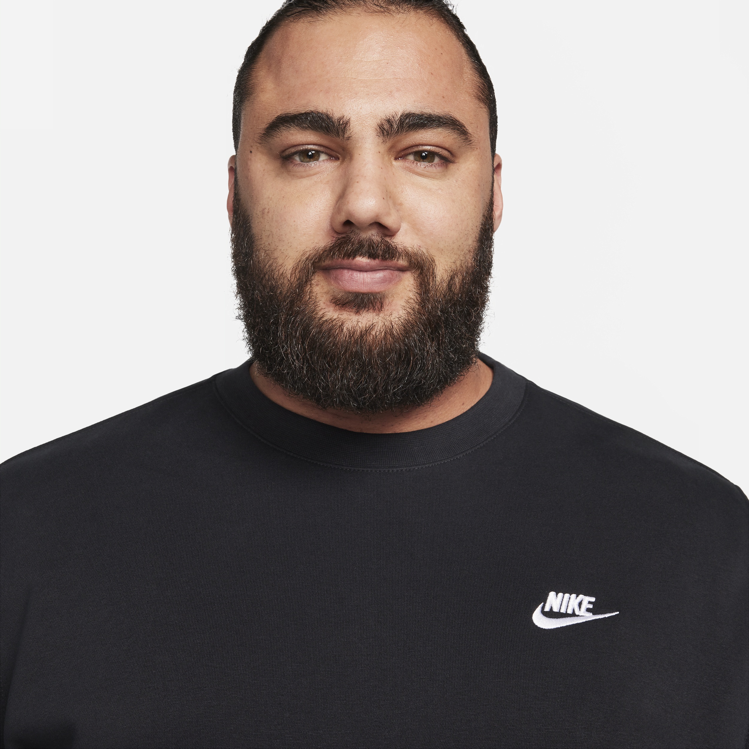 Nike Men's Club Fleece Brushed-Back Graphic Crew - 9
