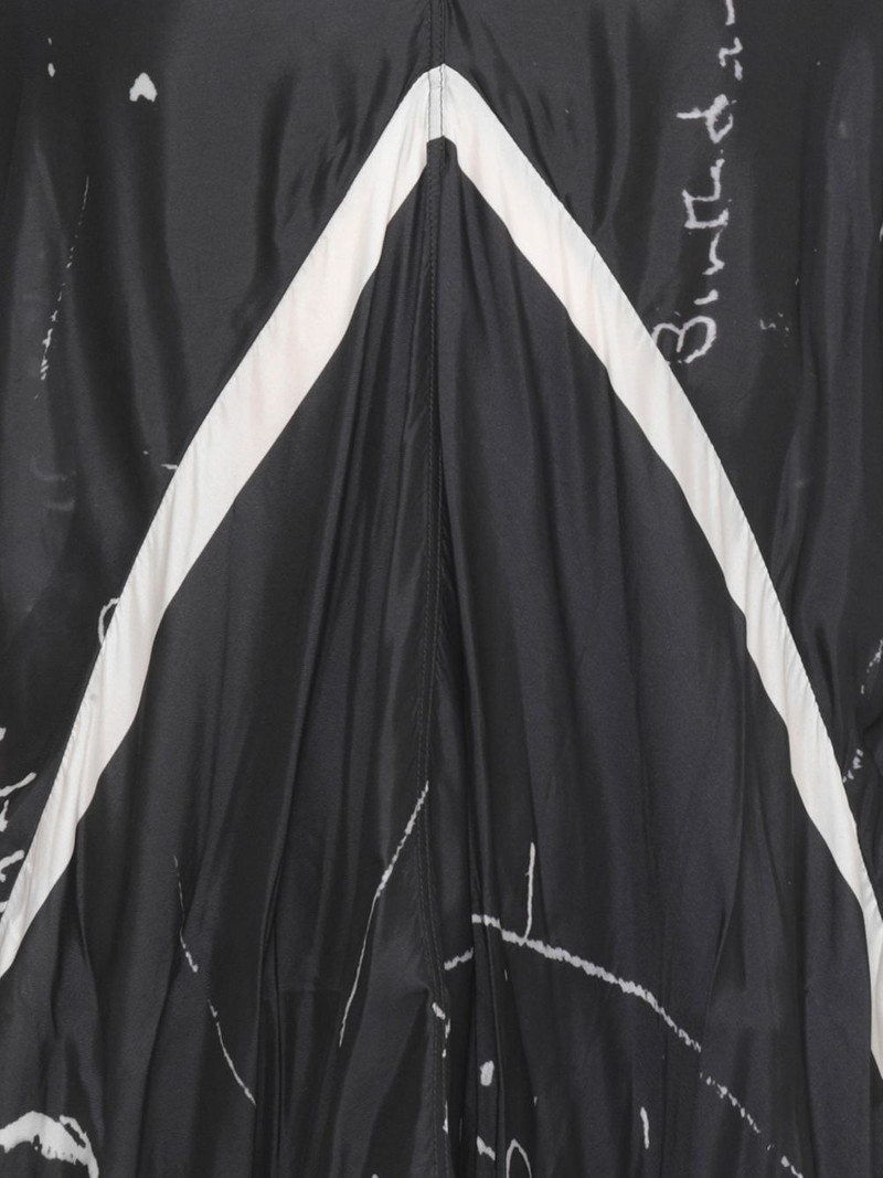 V-neck print asymmetric dress 5