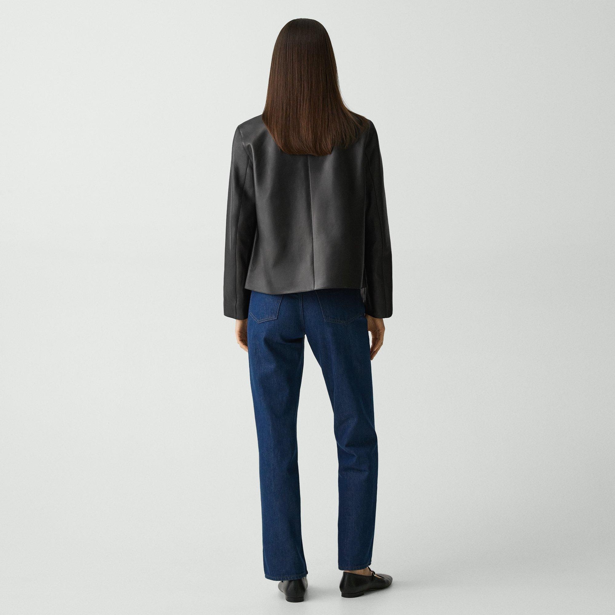 High-Waisted Straight Pant in Relaxed Denim - 4