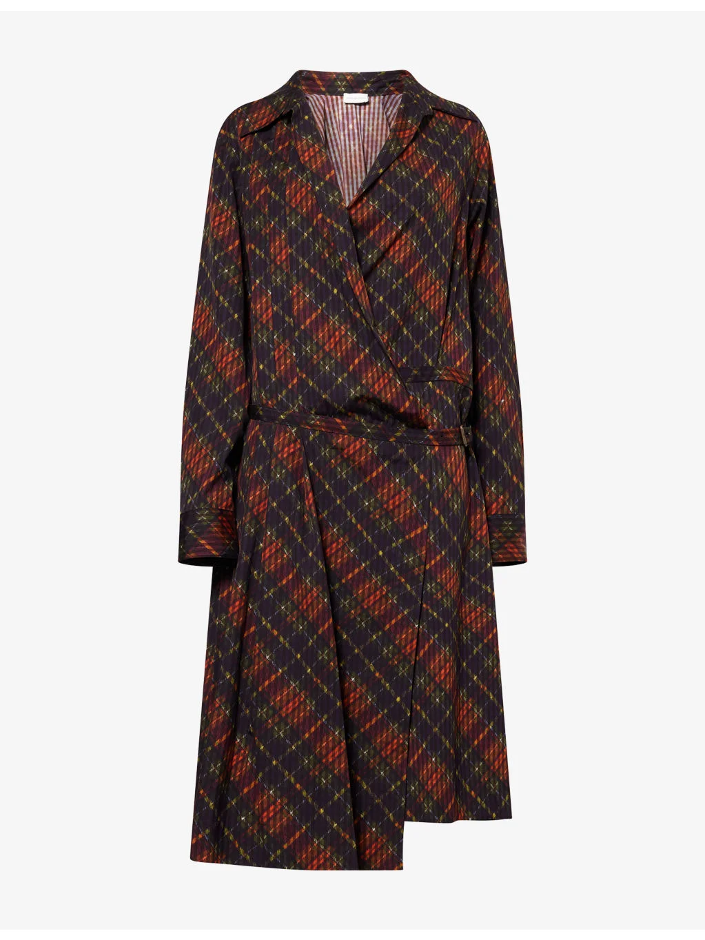 Delyn Wrap Cotton Midi Dress - 1