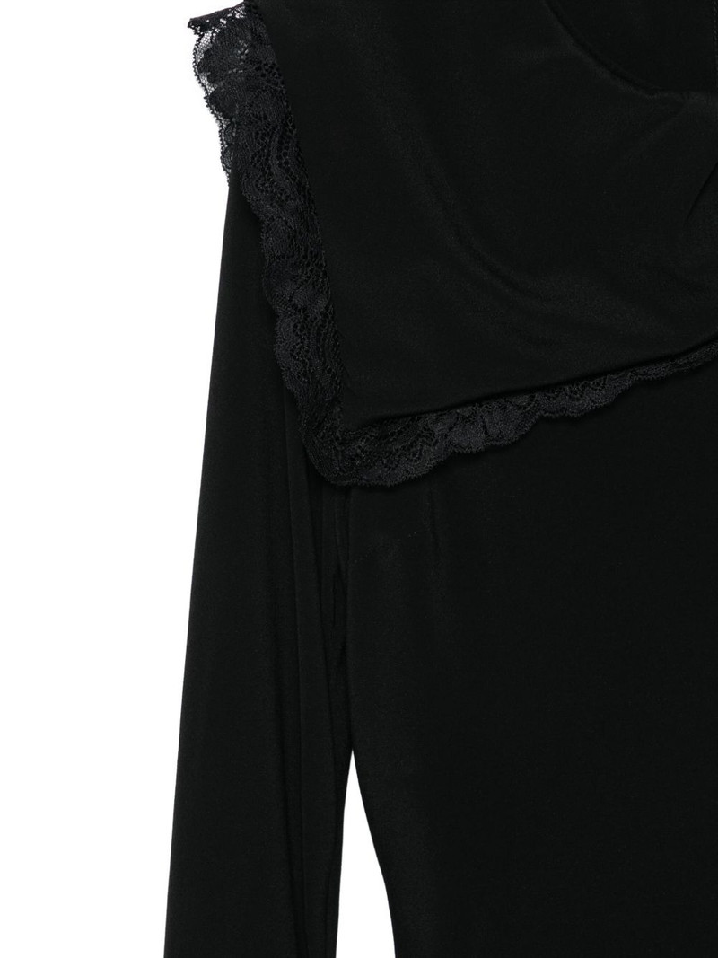 lace-trimmed collar maxi dress 3