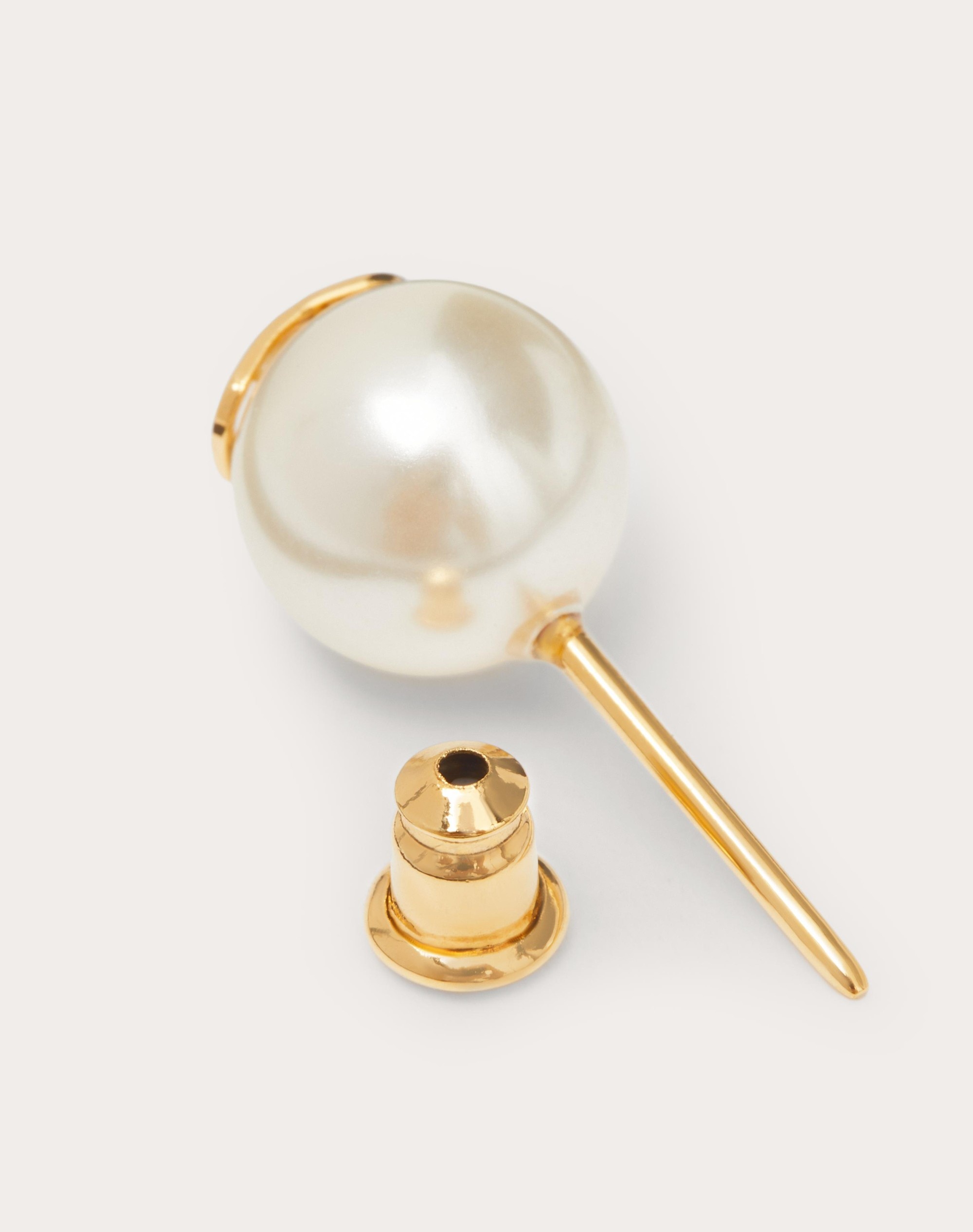 VLOGO SIGNATURE EARRINGS WITH PEARLS - 4