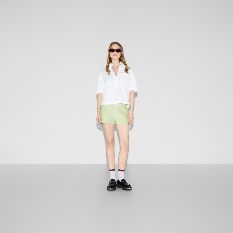 GUCCI Embossed cotton poplin shirt outlook