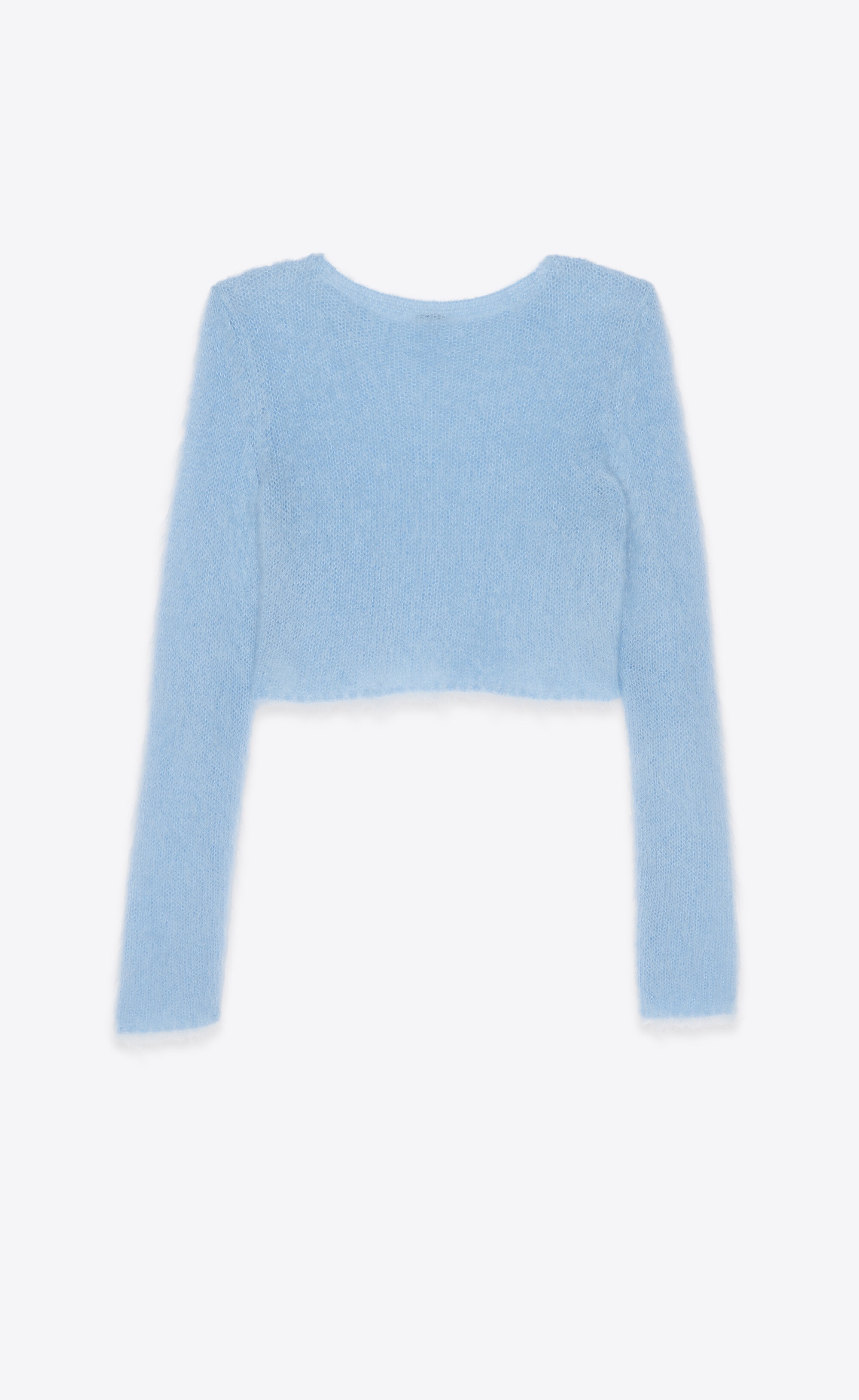 cropped sweater in mohair - 3