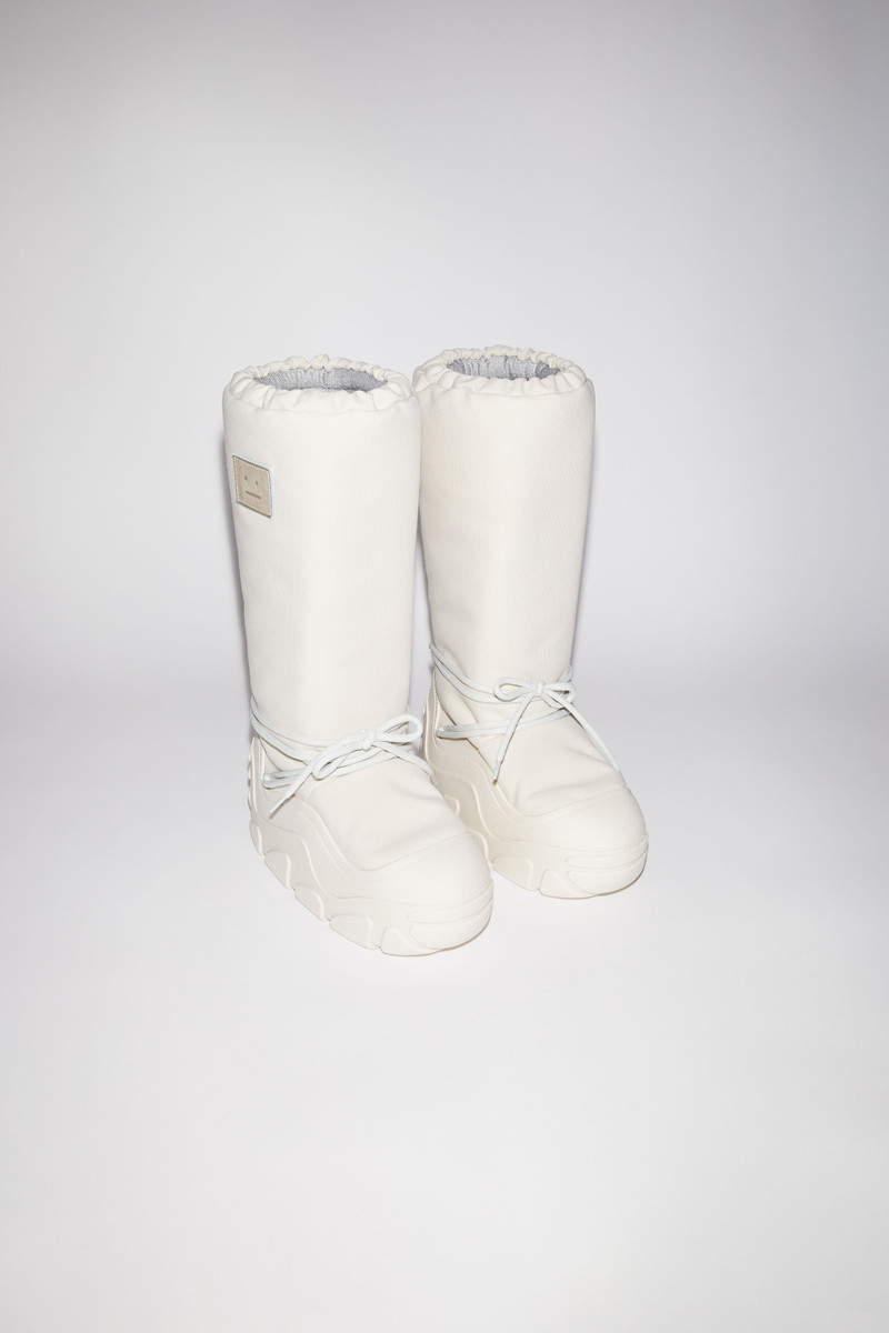 Platform snow boots - White/beige 3
