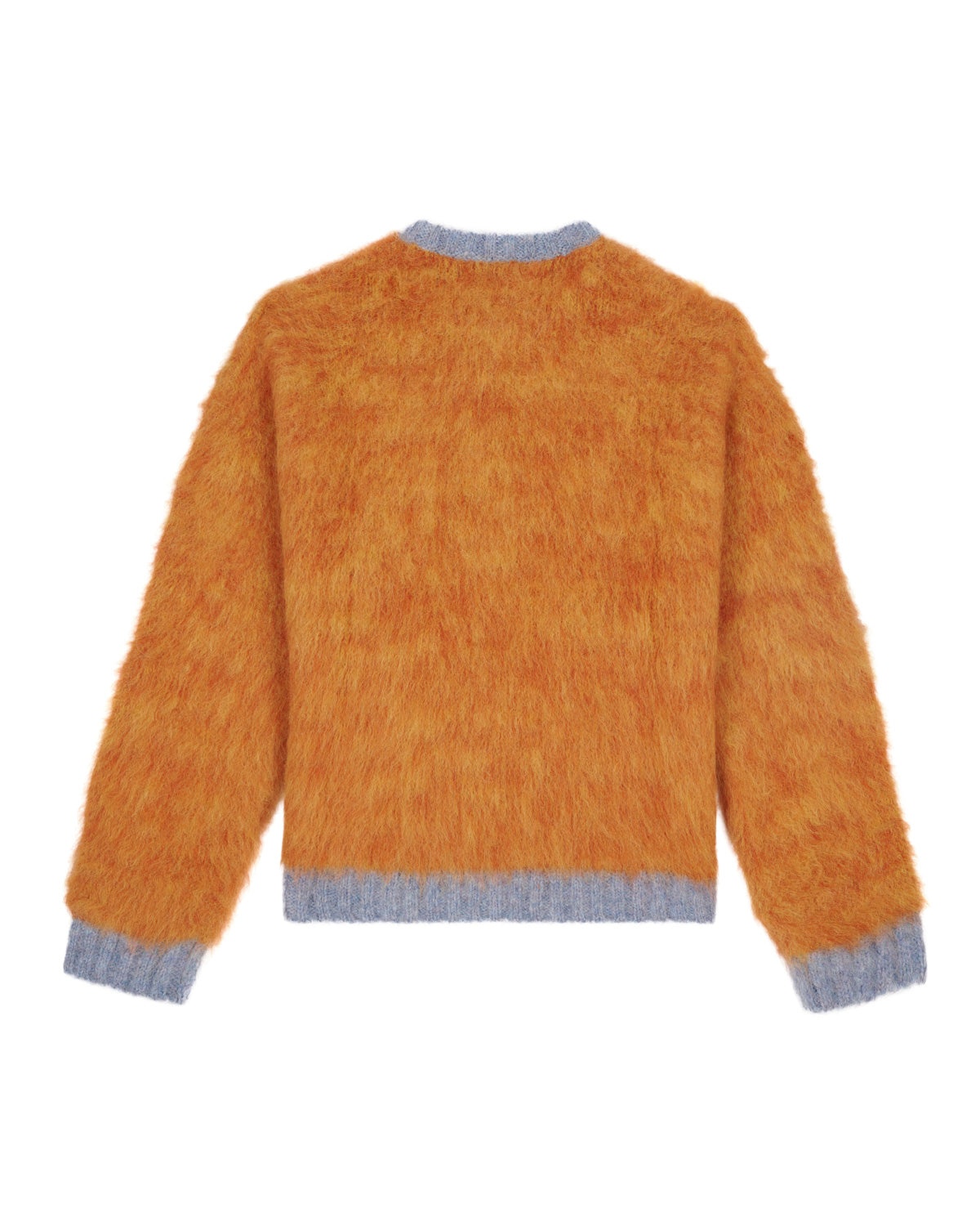 Marled Alpaca Crewneck Sweater - Orange - 2