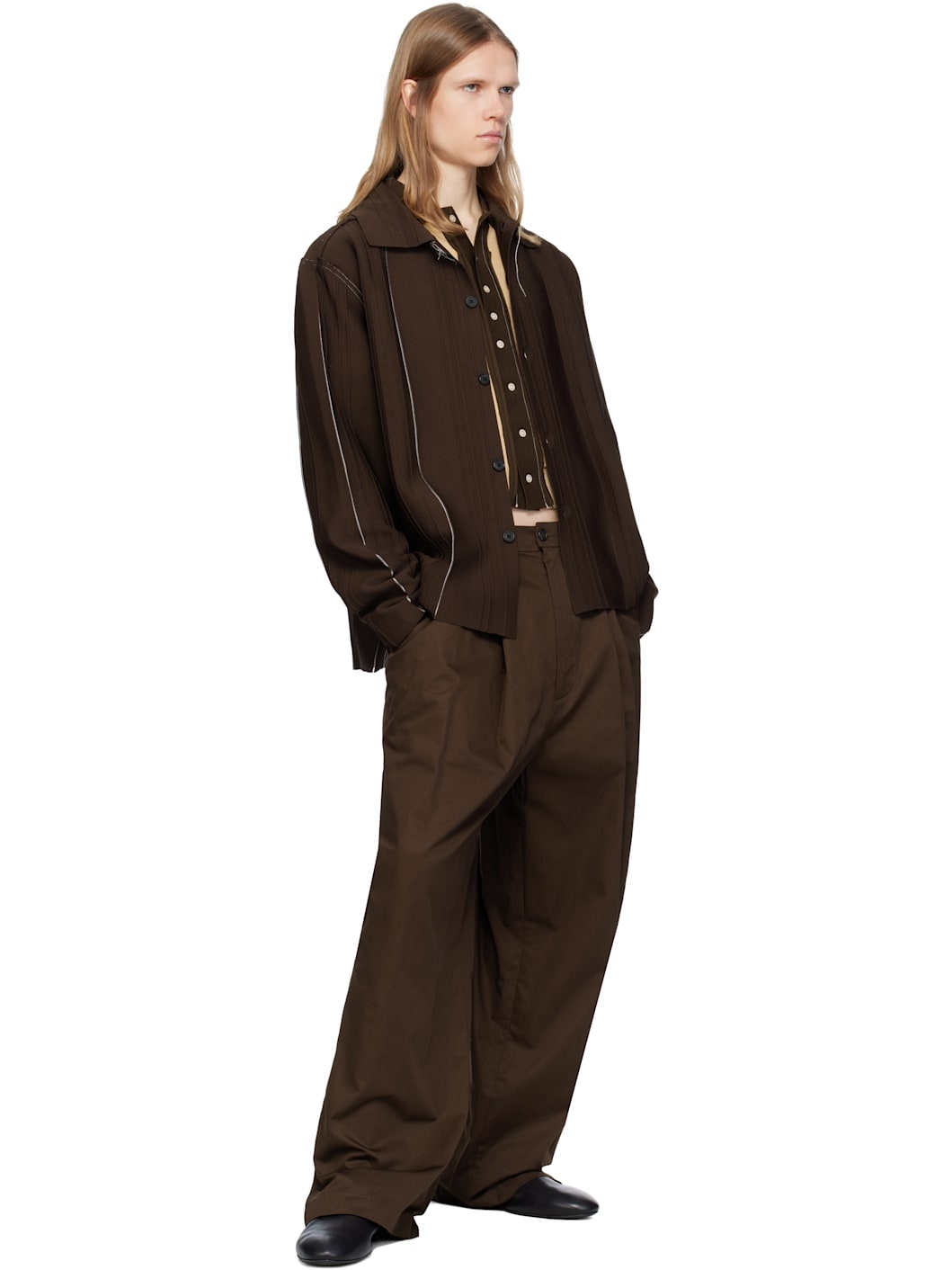 Brown Suit Trousers - 4