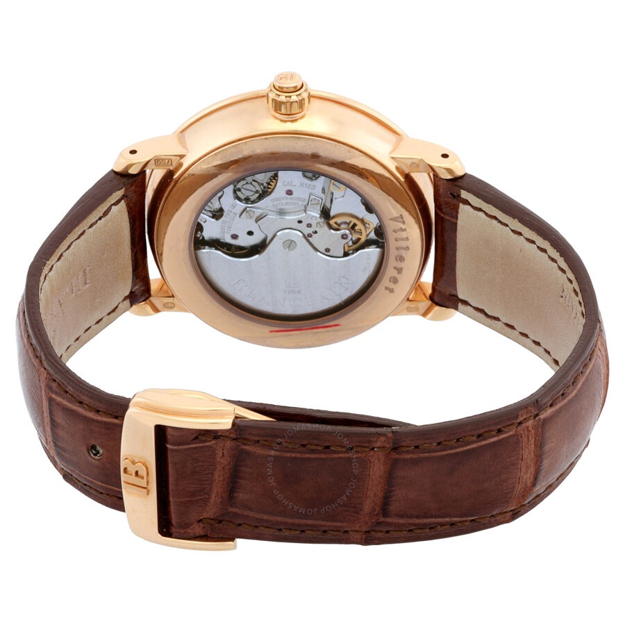 Blancpain Villeret Single Pusher Chronograph Men's Automatic Brown Dial Watch 6185-3646-55B - 3