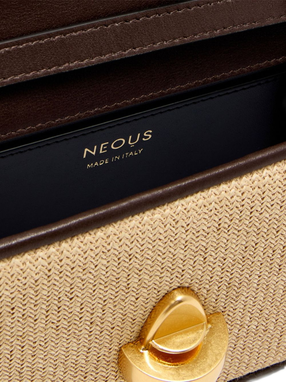 leather woven satchel - 3