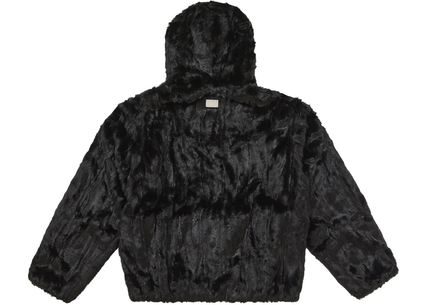 Supreme Faux Fur Hooded Jacket Black - 3