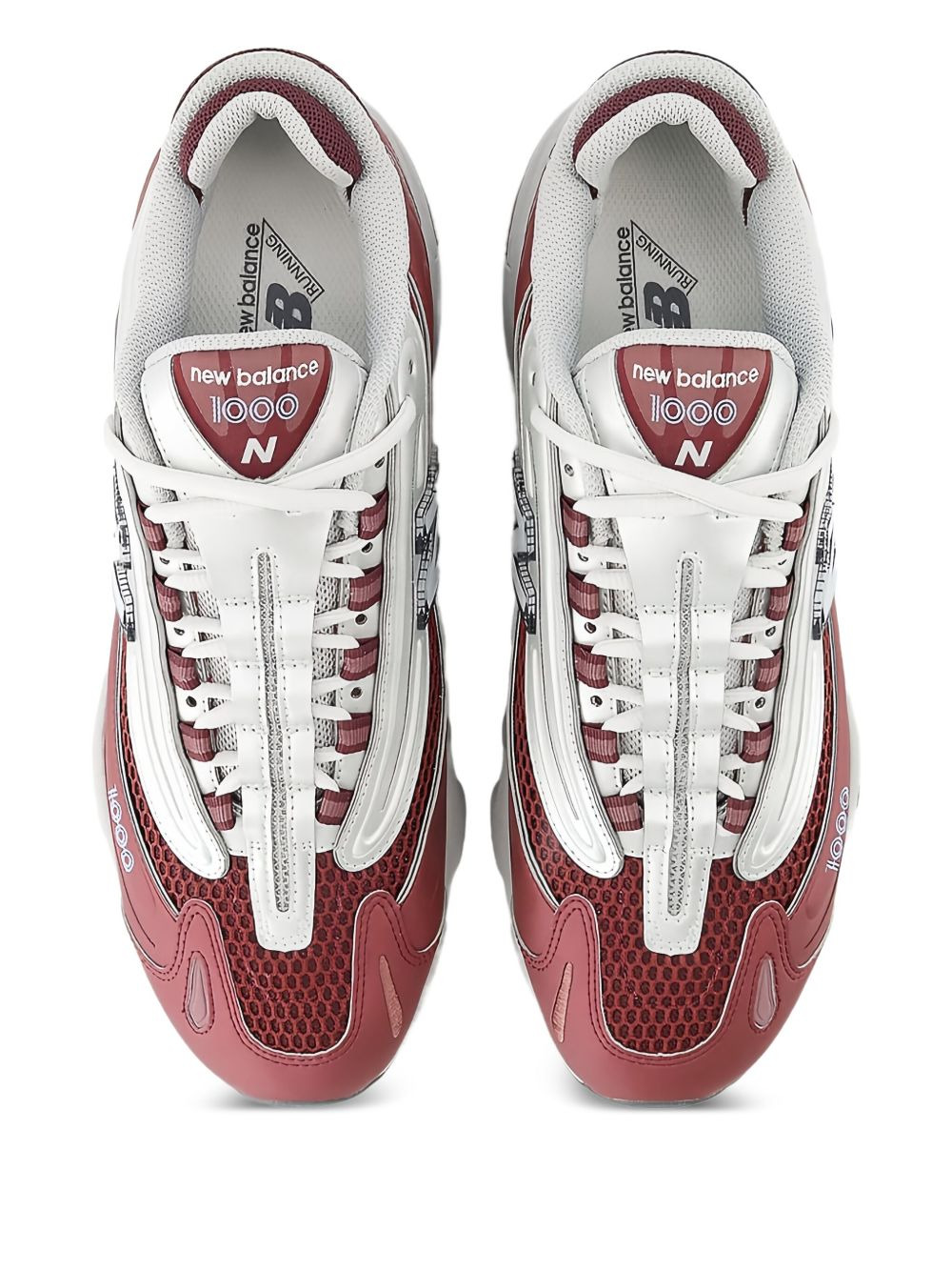 1000 "Monarch Burgandy" sneakers - 4