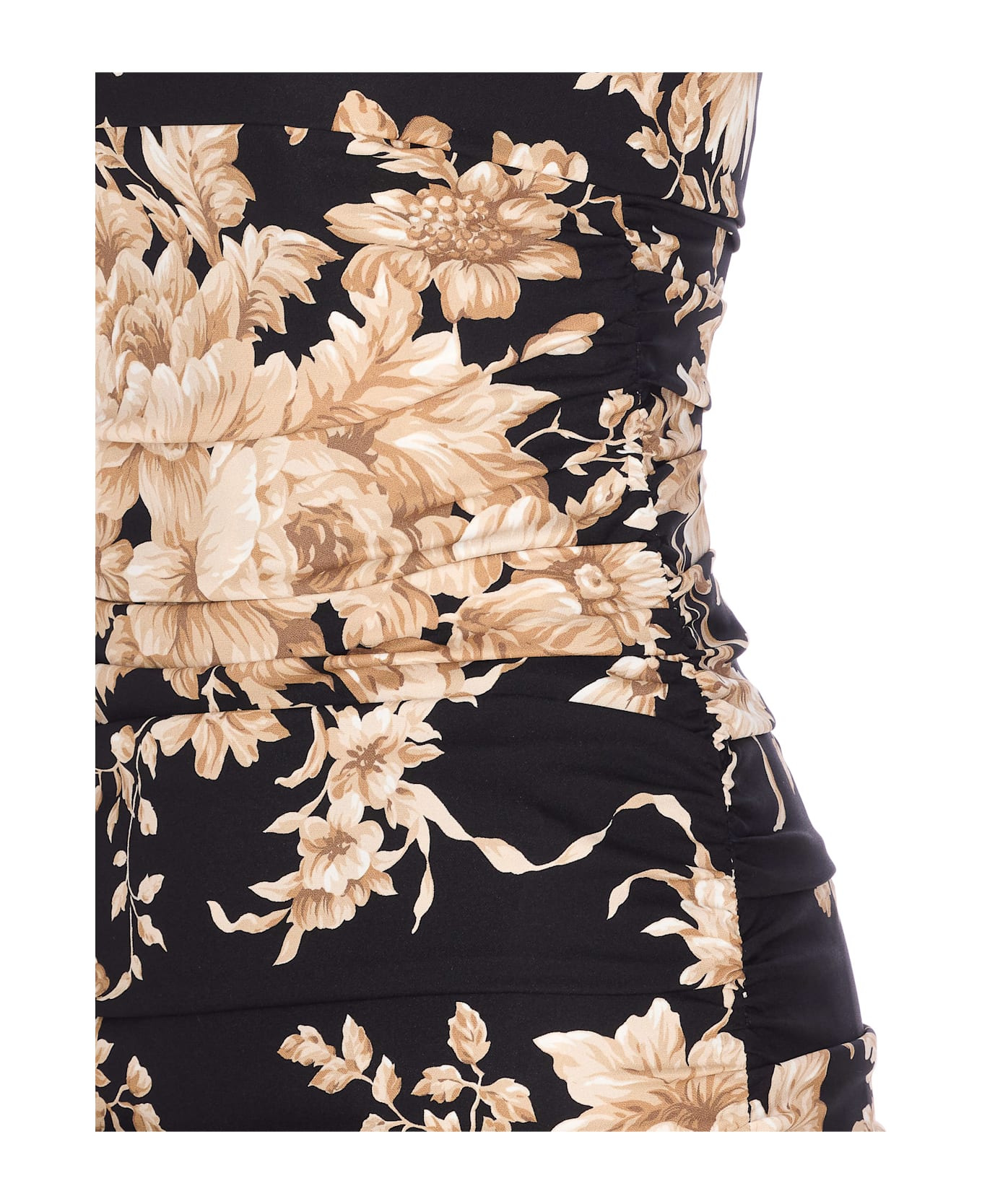 Roses Print Dress - 3