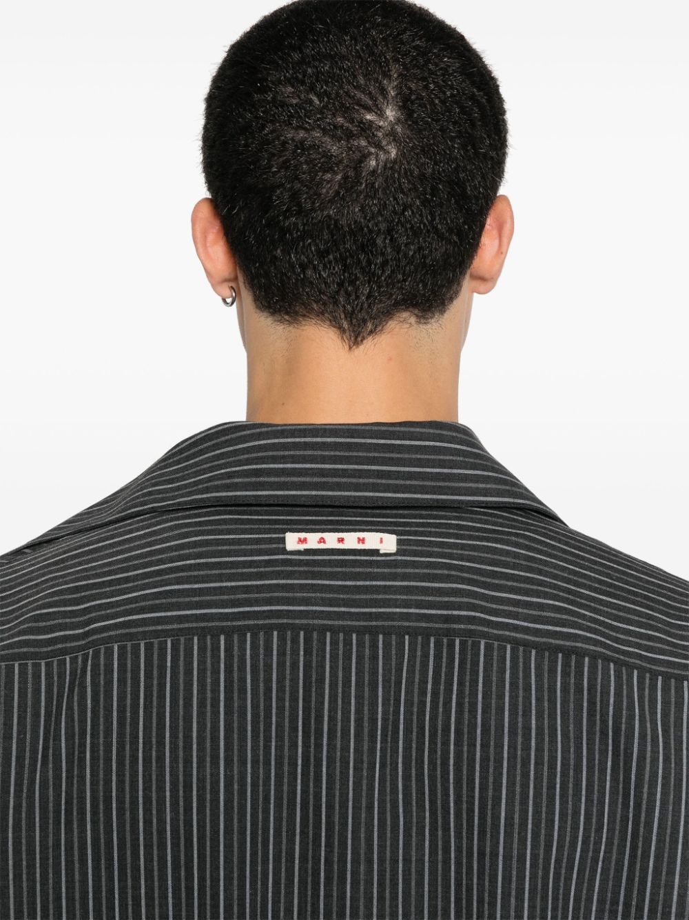 logo-patch shirt - 5