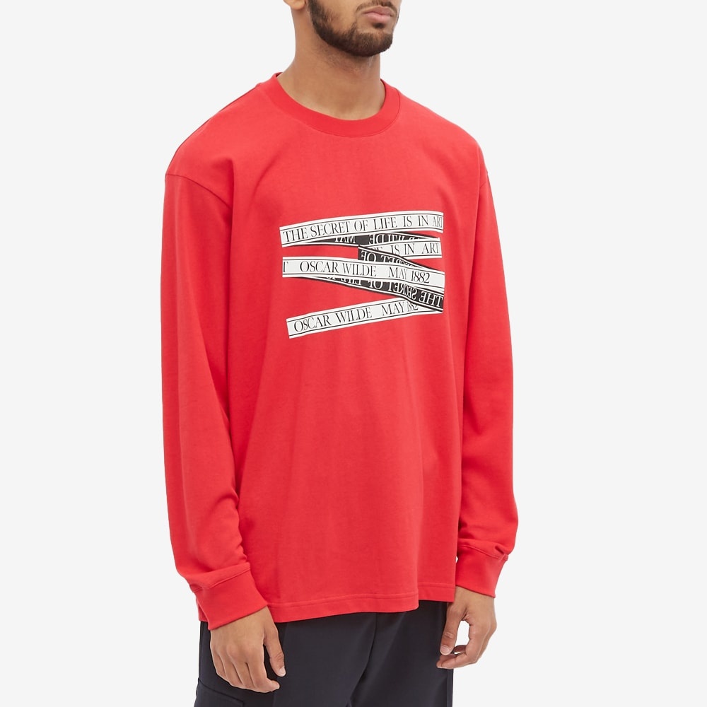 J.W. Anderson Oscar Wilde Long Sleeve Quote Tee - 3