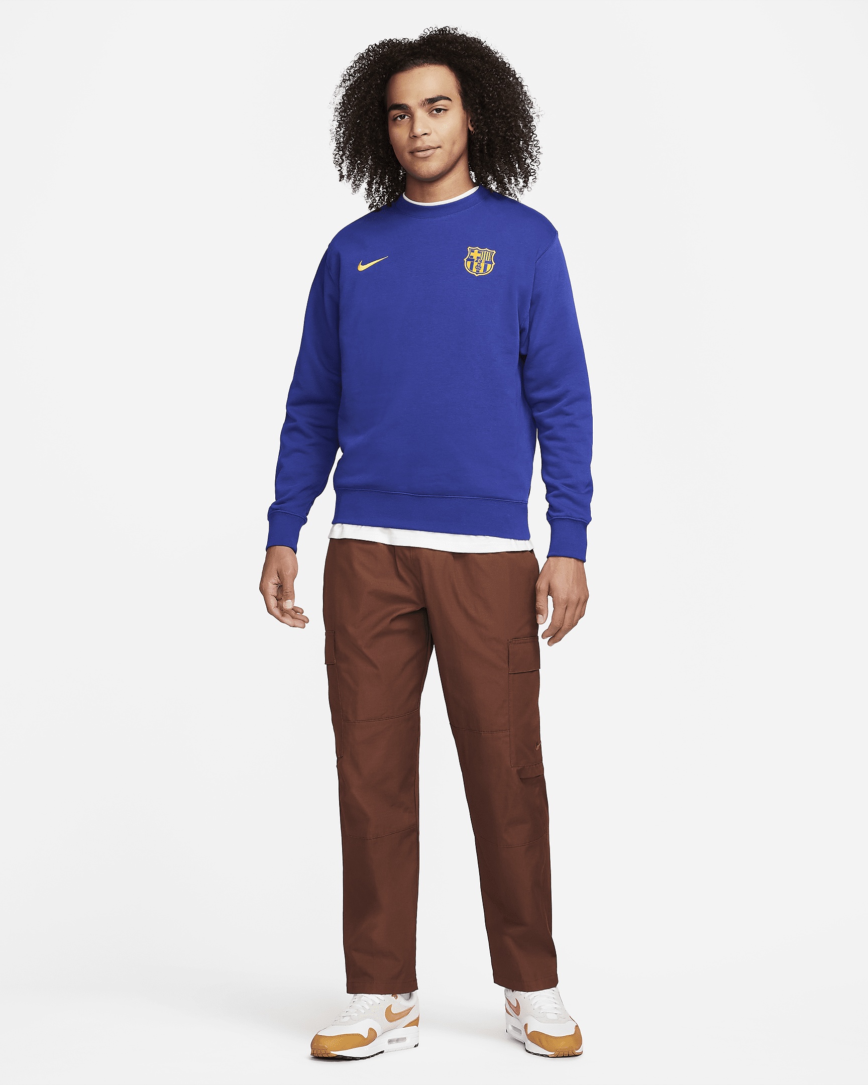 FC Barcelona Club Nike Men's Soccer Crew-Neck Sweatshirt - 7