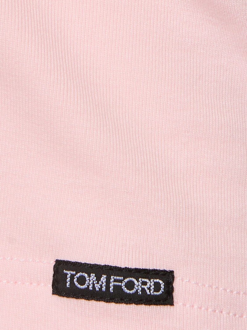 Cotton jersey crewneck t-shirt - 5