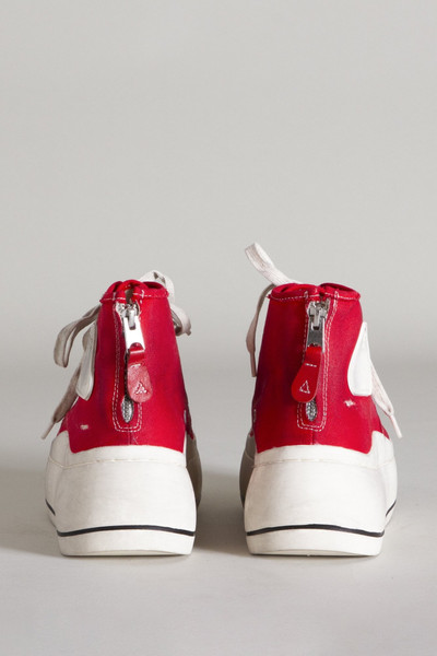 R13 Kurt High Top Sneaker - Red | R13 Denim Official Site outlook