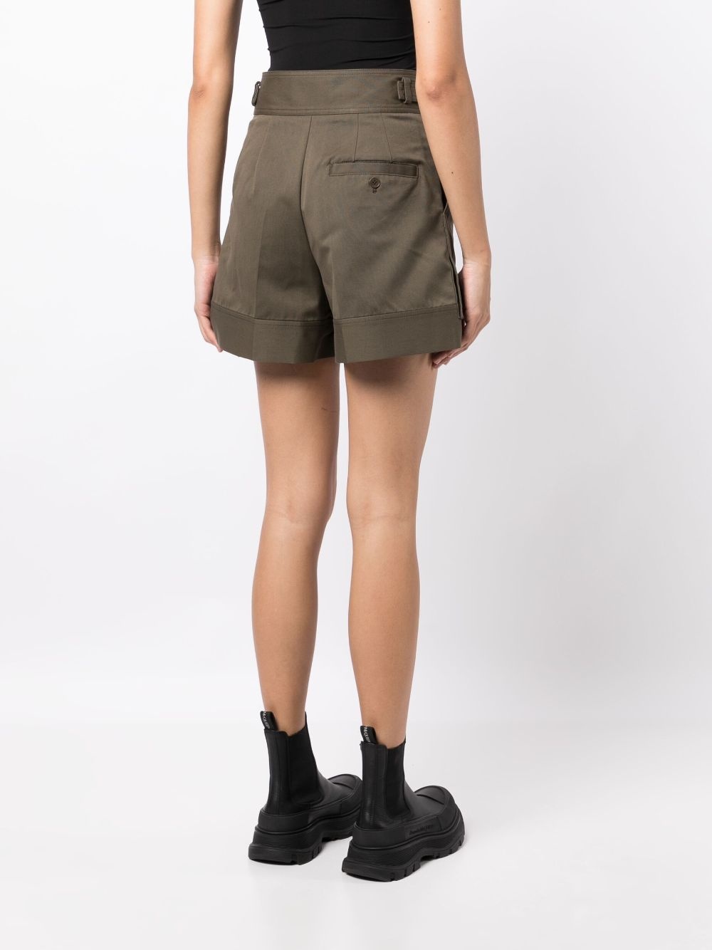 Utility cotton cargo shorts - 4