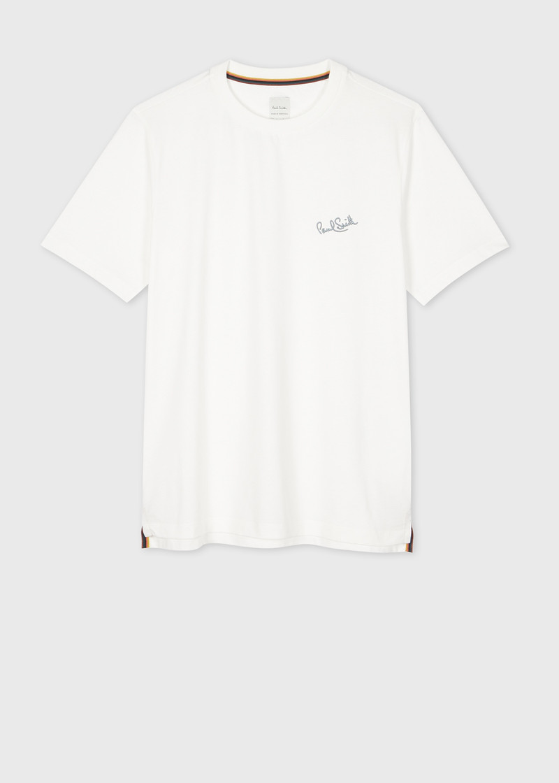 White 'Signature Logo' T-Shirt - 1
