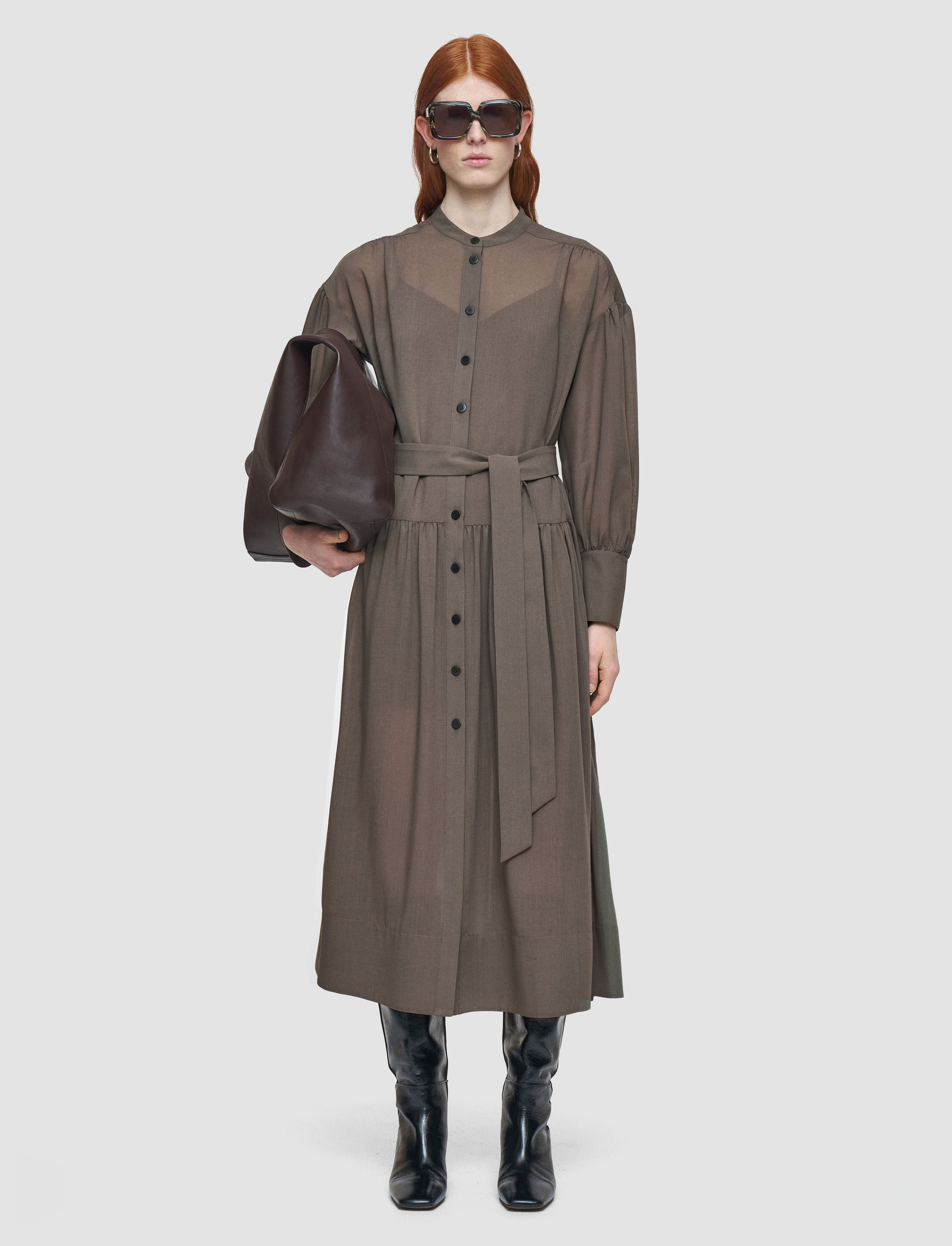 Emma Wool Voile Dress - 2