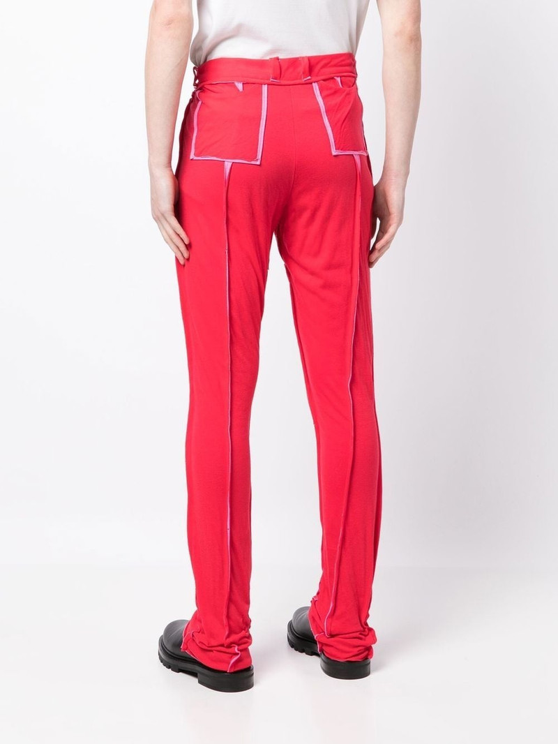 seam-detail straight-leg trousers 4