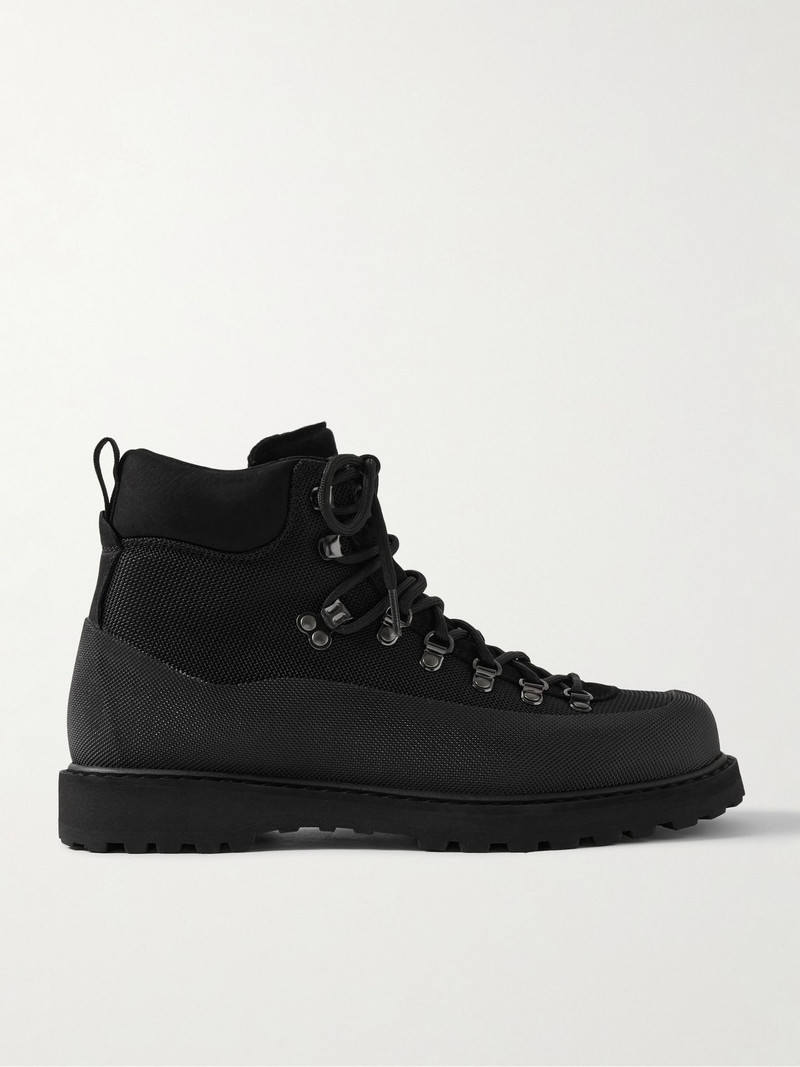 Roccia Vet Sport Suede and Rubber-Trimmed Tech-Shell Hiking Boots Black - 1