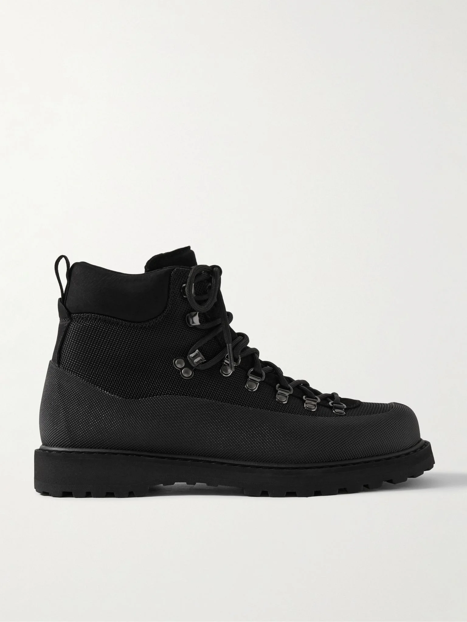 Roccia Vet Sport Suede and Rubber-Trimmed Shell Hiking Boots Black - 1